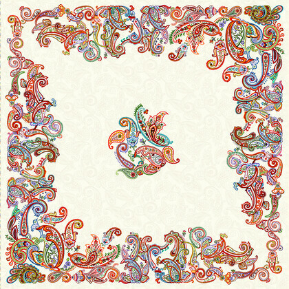 MANTEL 140X140 PAISLEY