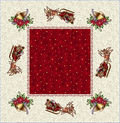 MANTEL 140X140 1061B JOYEUX NOEL